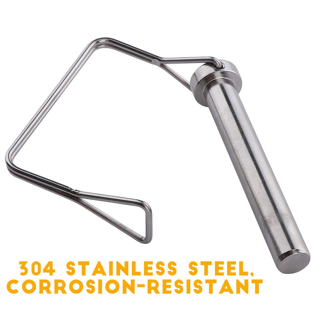 Pinos de Engate Quadrados de Serviço Pesado (10 pacotes) - Aço Carbono com Revestimento de Zinco, Pino de Engate para Reboque 1/4" x 3-5/32" para Reboques, Carros, Equipamentos de Içamento,