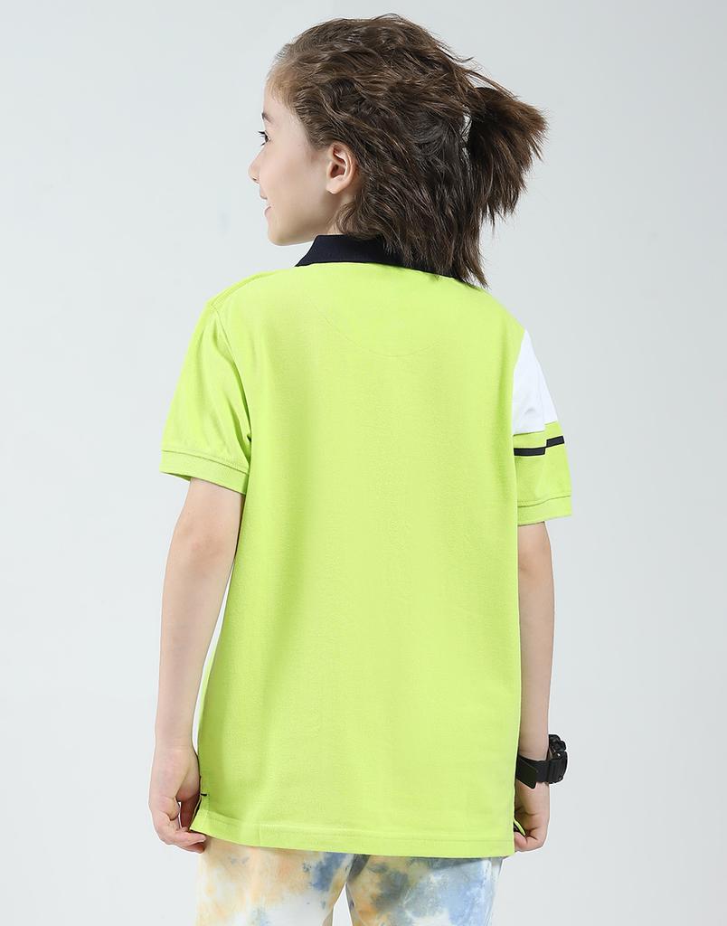 Monte Carlo Boys Solid Collar Neck Tshirt