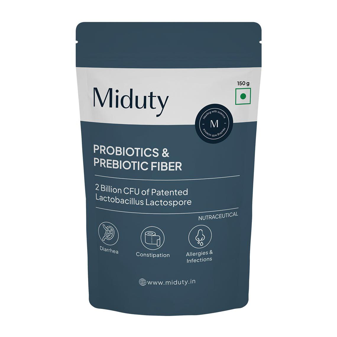 

Пробіотики та пребіотики (150 г), Пробіотики та Пребіотики Клітковина, Miduty