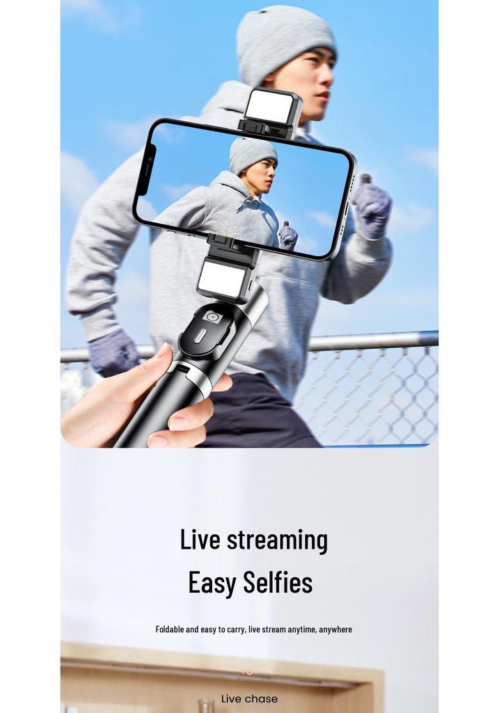 Bluetooth Selfie Stick & Tripod: Portable Telescopic Phone Holder for Desktop & Floor Use