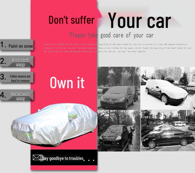Skoda Superb Universal Car Cover: Sunscreen, Rainproof, Dustproof, Sunshade, Heat-Insulating, Thick Outer Cover.