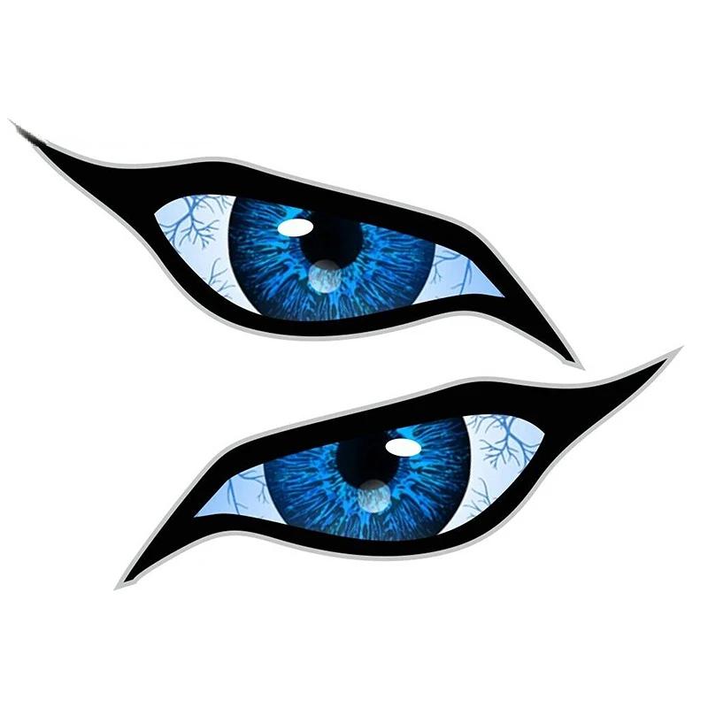 Car Stickers for Evil Yellow Eyes RV Motorcycle Occlusion Scratch Waterproof Windshield VAN Anime Decal STICKER Products
