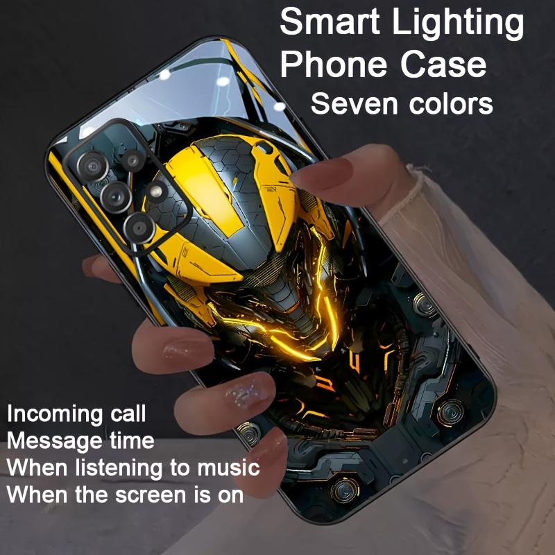 

For Xiaomi Redmi Note 14 13 12 11 Pro Plus 5G Case Shockproof LED Flash Phone Case For Xiaomi Mi 17 15 Pro Max Glow Back Cover Xiaomi 17 Pro