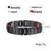 Men's Magnetic Titanium Bracelet with Germanium Beads - Stainless Steel Jewelry