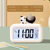 Fashion Desktop Multi-functional Clock  Cute Cartoon LED Screen Desktop Electronic Alarm Data Time Calendar For Bedrooms Heavy
