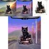Charming Acrylic Black Cat Hanging Ornament For Car Interior Decoration