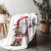 Tuniu Niedliche Weihnachtsmann-Decke für Kinder Jungen Mädchen Winter-Überwurf Weiches Fleece Bett Sofa Dekorative Geschenk Geschenkidee