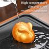 Color Changing Tea Pet White Rabbit Golden Rabbit Tea Table Accessories Color-Changing When Heated, Decoration Ornaments