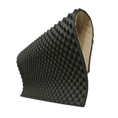 Alfombrilla de aislamiento acústico de algodón para coche, espuma de onda resistente al calor, amortiguadora de sonido para estudio de automóvil