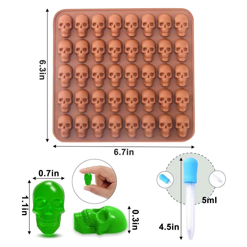 Halloween Baking Molds Shapes Reusable Washable Silicone DIY Kitchen Making Tool