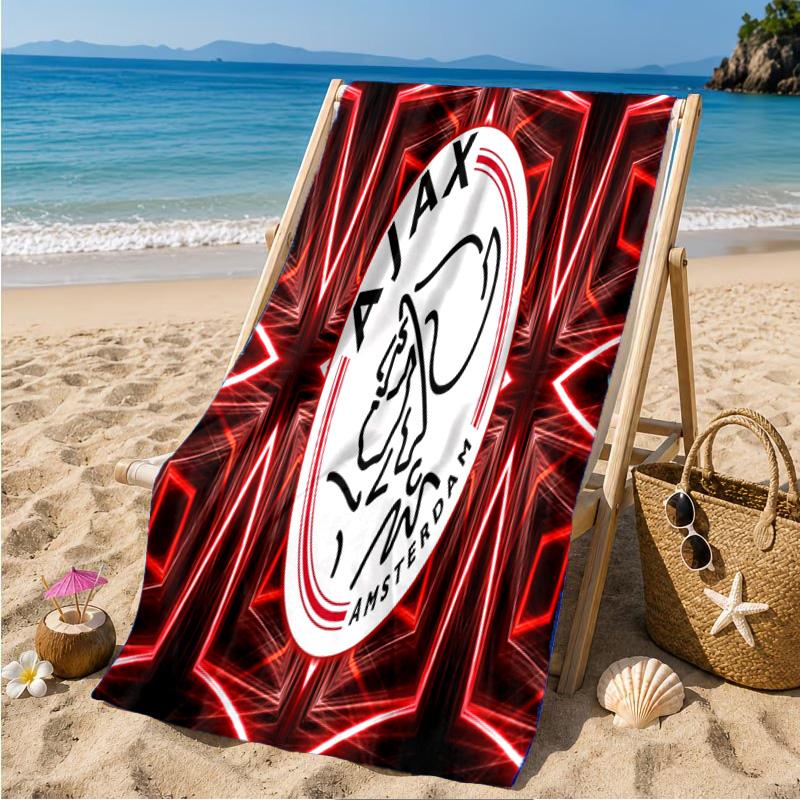 Kühler Ajax Amsterdam Spirit Strandtuch Mikrofaser Strandtuch, Leicht und Schnelltrocknend, für Sommerreisen, Schwimmbad-Fan Geburtstagsgeschenk