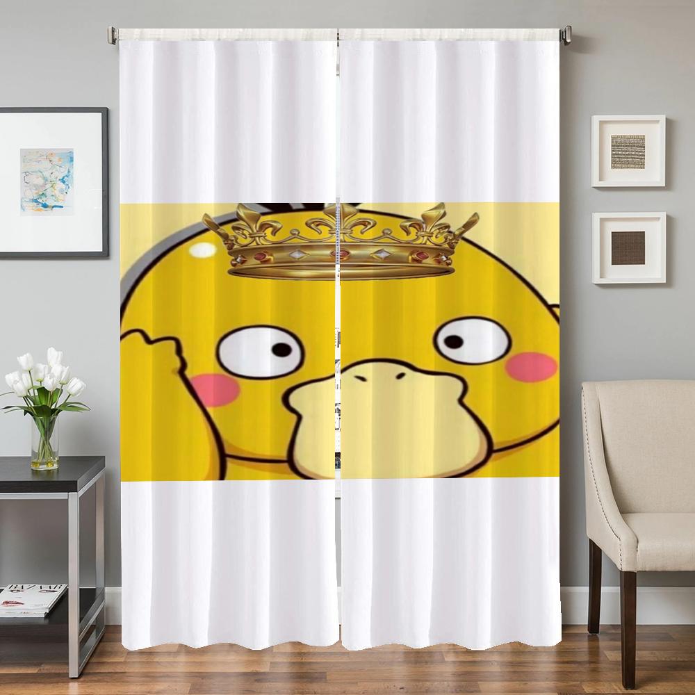 Dom Wnętrze Kuchnia Zasłony do Salonu 2 Części Zaciemniające Zasłony Drzwiowe P-psyduck Przegroda Dekoracja Sypialni