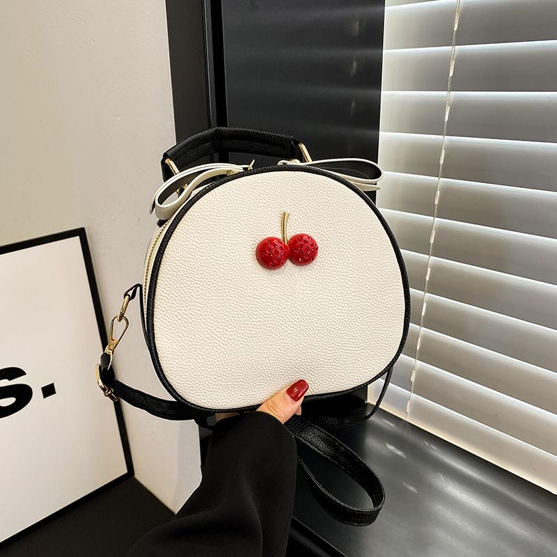 

Модная круглая сумка-мессенджер из искусственной кожи с застежкой-молнией на одно плечо