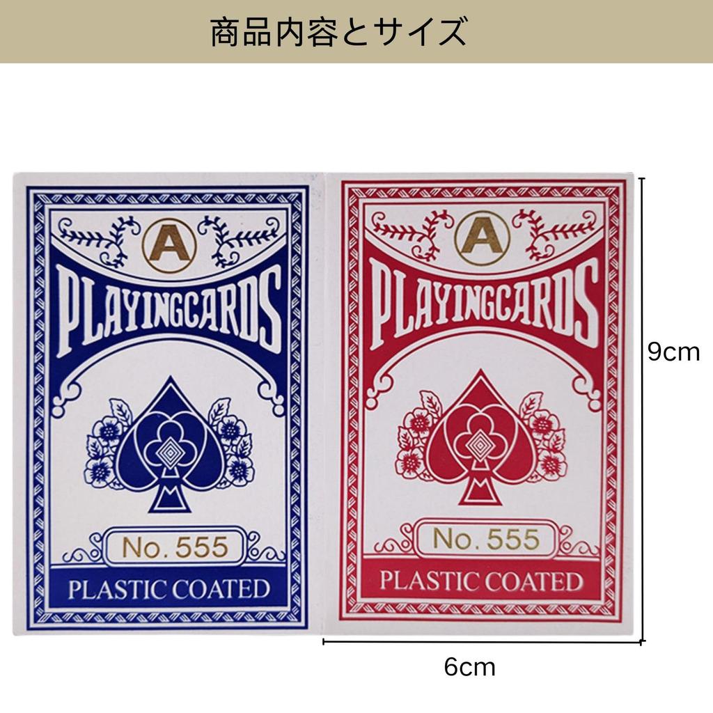 UACT 6-Pack Set of Paper Playing Cards, Baccarat, Poker, Blackjack, Magic, Double Deck Set, Poker Size (12 Packs)