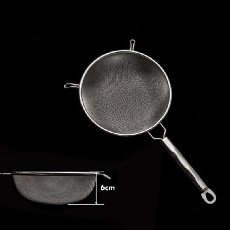 304 Nerezový cedník pro domácnost Háček s dvojitým uchem Pevná rukojeť Křížově tkaná síťovina Filtr Kuchyň