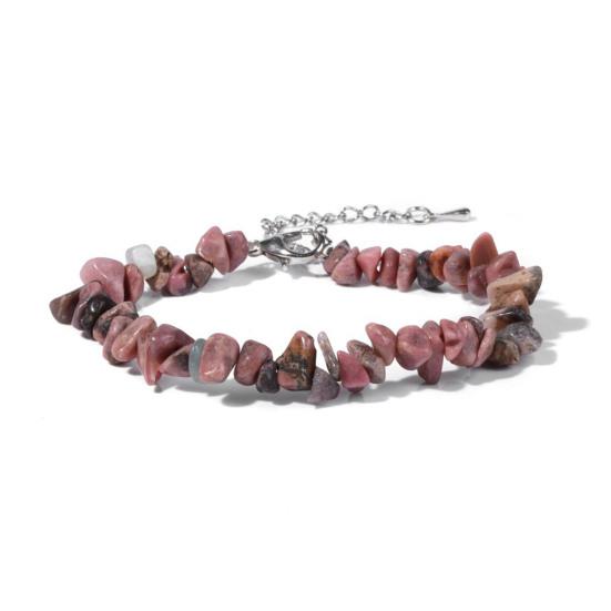 Women Bracelet Irregular Beads Decor Adjustable Length Non-fading Bracelet Wrist Jewelry Versatile