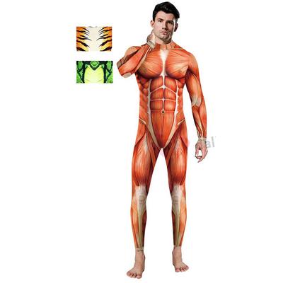 [Boutique Ban'an] Combinaison de Cosplay Musclée Corps Entier Imprimée en 3D, Costume Géant pour Halloween, Taille XL