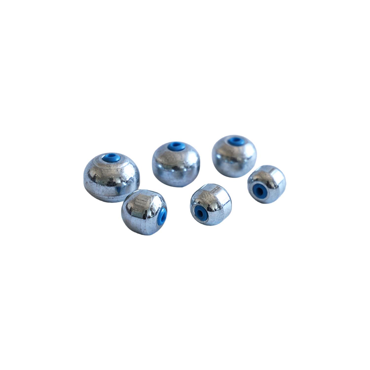 Heavy Duty Alloy Fishing Sinker Round Ball Fishing Weight for Sea Fishing 25g серебряный