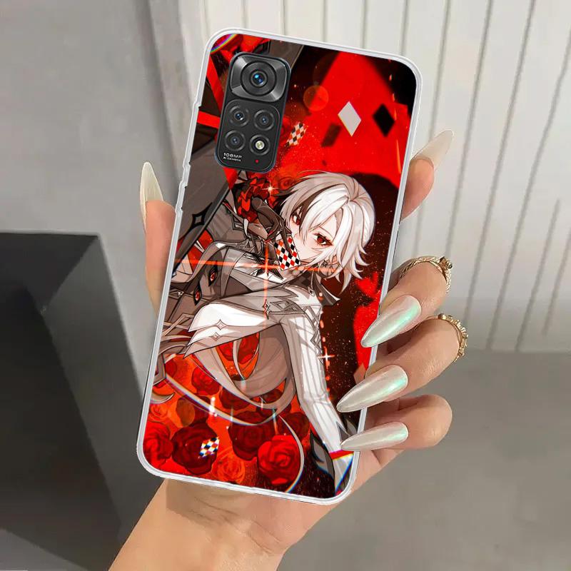 Arlecchino Genshin Impact Phone Case for Xiaomi Redmi Note 15 14 14S 13 12S 12 Pro 11S 11 Plus 11T 11E 10S Soft Funda Print Shel