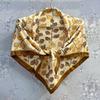 Retro Floral Japanese Style Cotton Linen Square Scarf - Women's Fashionable High-End Versatile Silk Feel Scarf