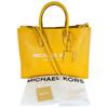 Shoulder Bag Handbag Cowhide Yellow Women Used