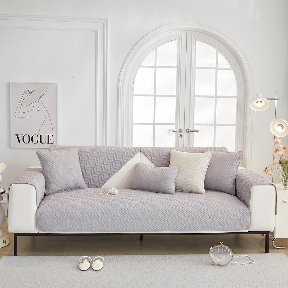

Cotton Fabric Sofa Cushion Four Seasons Cushion Non-Slip Simple Modern Cotton Spring and Summer Days Universal Sofa Cover 70x70cm 1pcs