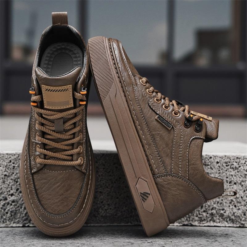 New Fashion Autumn And Winter Men's Low Top Martin Boots Students Male Boys Trending Soft Sole Work Shoes Labor Protection Martin Sneakers