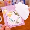 Gift Cartoon Cats and Dogs Animal Notes for Students Cute and Sticky Kawai Stationery Lovely Stickers Office School Supplies