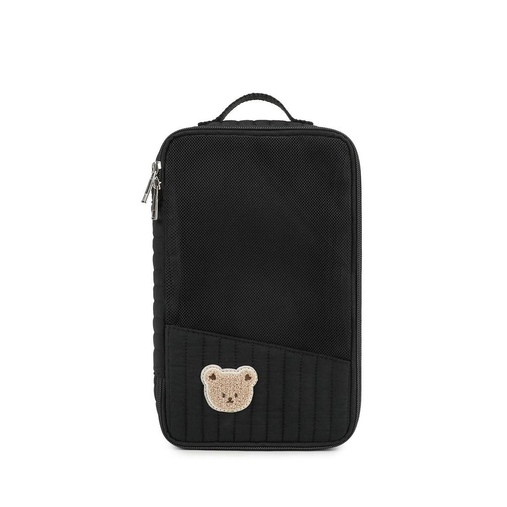 Portable Cartoon Bear Hanging & Carrying Storage Bag: Travel Toiletry & Baby Supplies Organizer