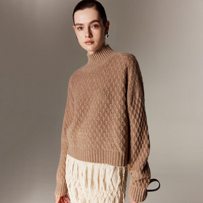 Paro Women's Jacquard Cashmere Semi-High Neck Pullover