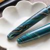 WANCHER Dream Pen Fountain True Marble Green Medium Pen, Ebonite, (M, Nib)