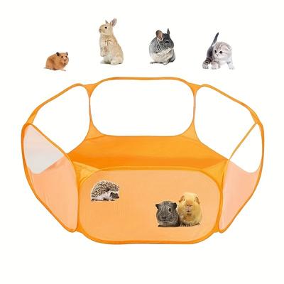 Convenient and Lightweight Pet Playpen with Portable and Durable Mesh Fabric for Miniature Animals