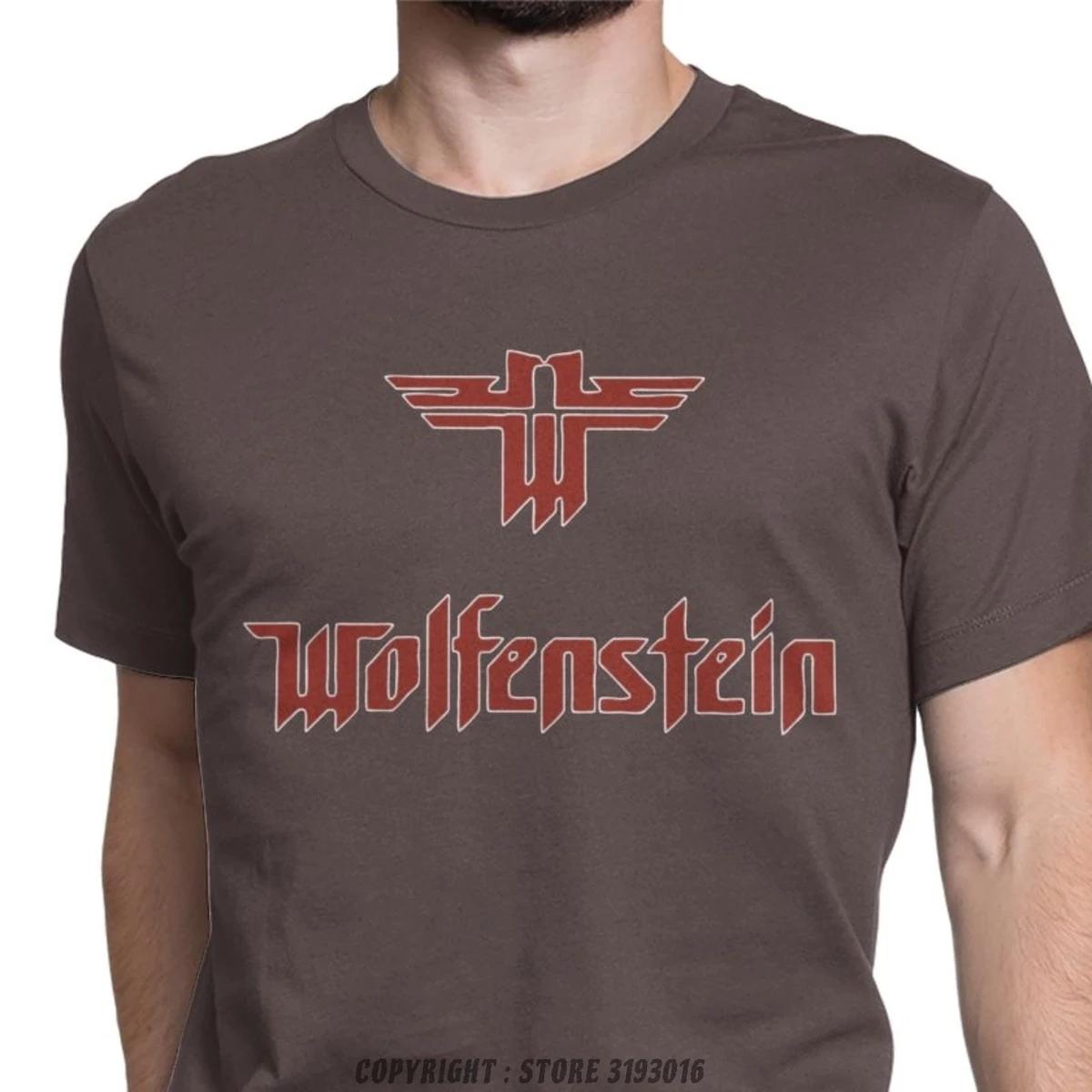 Castle Wolfenstein Men 3D Tshirts Harajuku Vintage Tees Camisas Round Neck Short Sleeve TShirt Pure Cotton Sweatshirt S