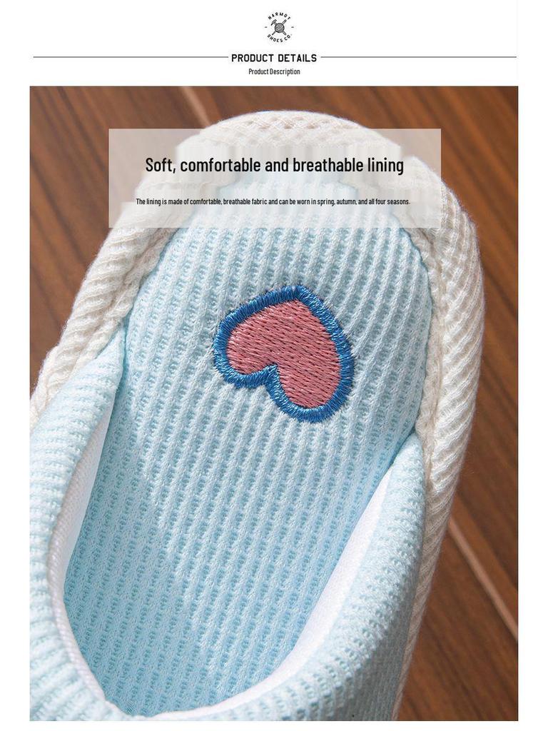 2025 Autumn/Winter Girls' Cute Princess Cotton Indoor Slippers for Medium & Large Children