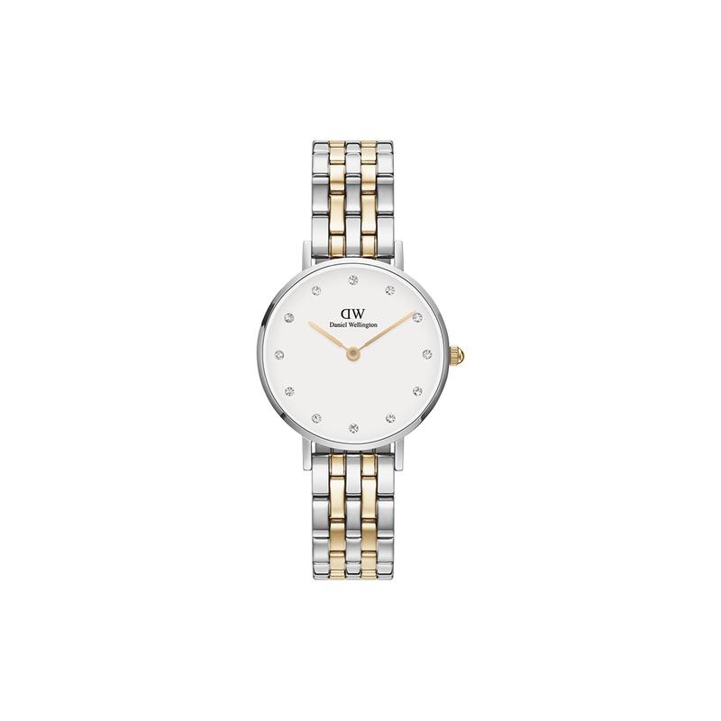 Daniel Wellington European and American watches PETITE series watch, quartz movement, stainless steel strap, white dial, women's watch DW00100613