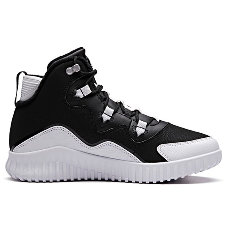 Anta Lightweight Comfortable High-Top Casual Sneakers Women Sneakers White Black 12848907-3