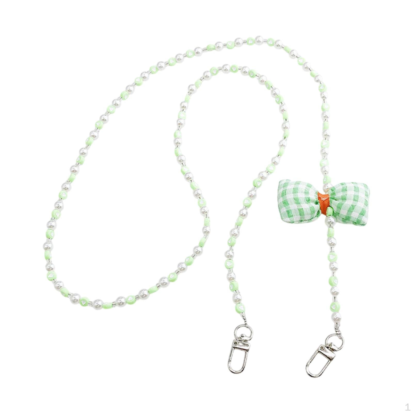 

Бусины для телефона шнурок 47.24 дюйма длинный милый кроссбоди шарм для путешествий знакомств Green