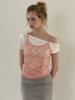 Asula Studded One-Shoulder T (Ivory)