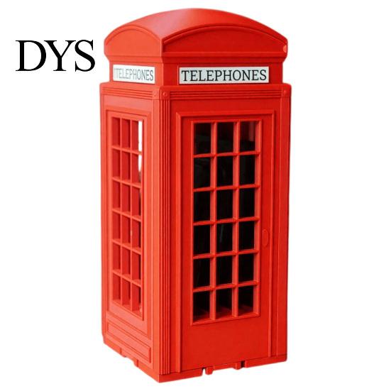 Desktop Phone Holder for Dinner British Booth Stand, 3D Printed Holder, Novelty Ornament Home Smartphone Lock‑Up Box Family Gatherings Party