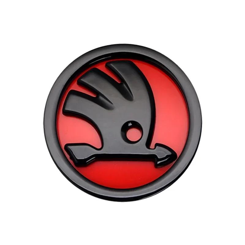 

8/9/10cm Upgrade Your Skoda ABS Emblem Car Front Hood Badge Rear Trunk Sticker for Skoda S Logo Octavia RS Superb MK2 MK3 Yeti 8cm