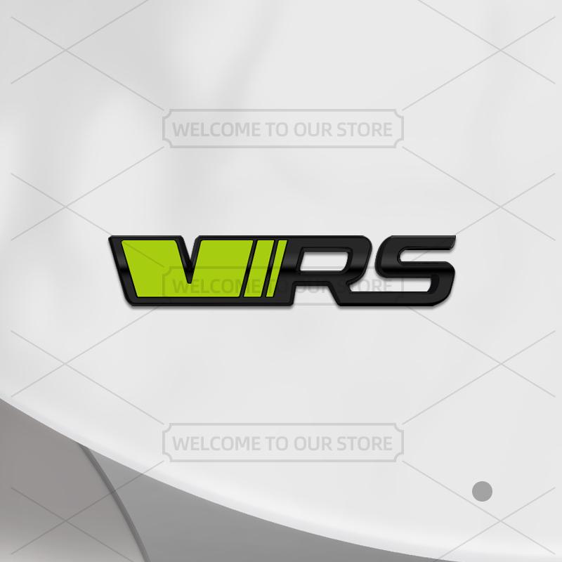 1Pc Car 3D Metal VRS Emblem Auto Steering Wheel Badge Decals Inner Sticker For VRS Octavia Kamiq Kodiaq Karoq Superb Fabia Yeti