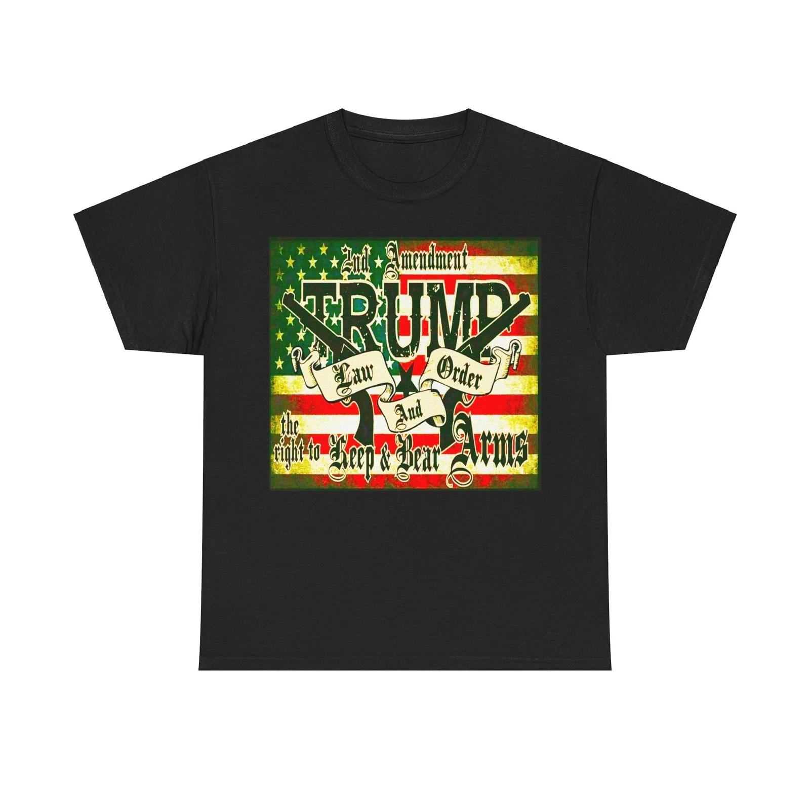 

Trump 2024 Law and Order 2A squared unisex Short Sleeve Tee L