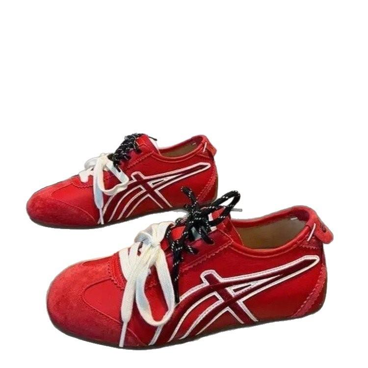 Niche Retro Forrest Gump Training Shoes Women's Spring 2025 New Inner Height Increase Versatile Flat-bottomed Casual Sports Shoes