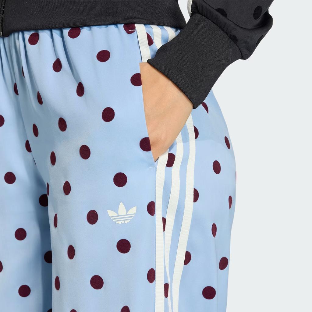 adidas Origineel SATIN POLKA DOTS WIDE LEG PANT Casual Broek Dames KV1170