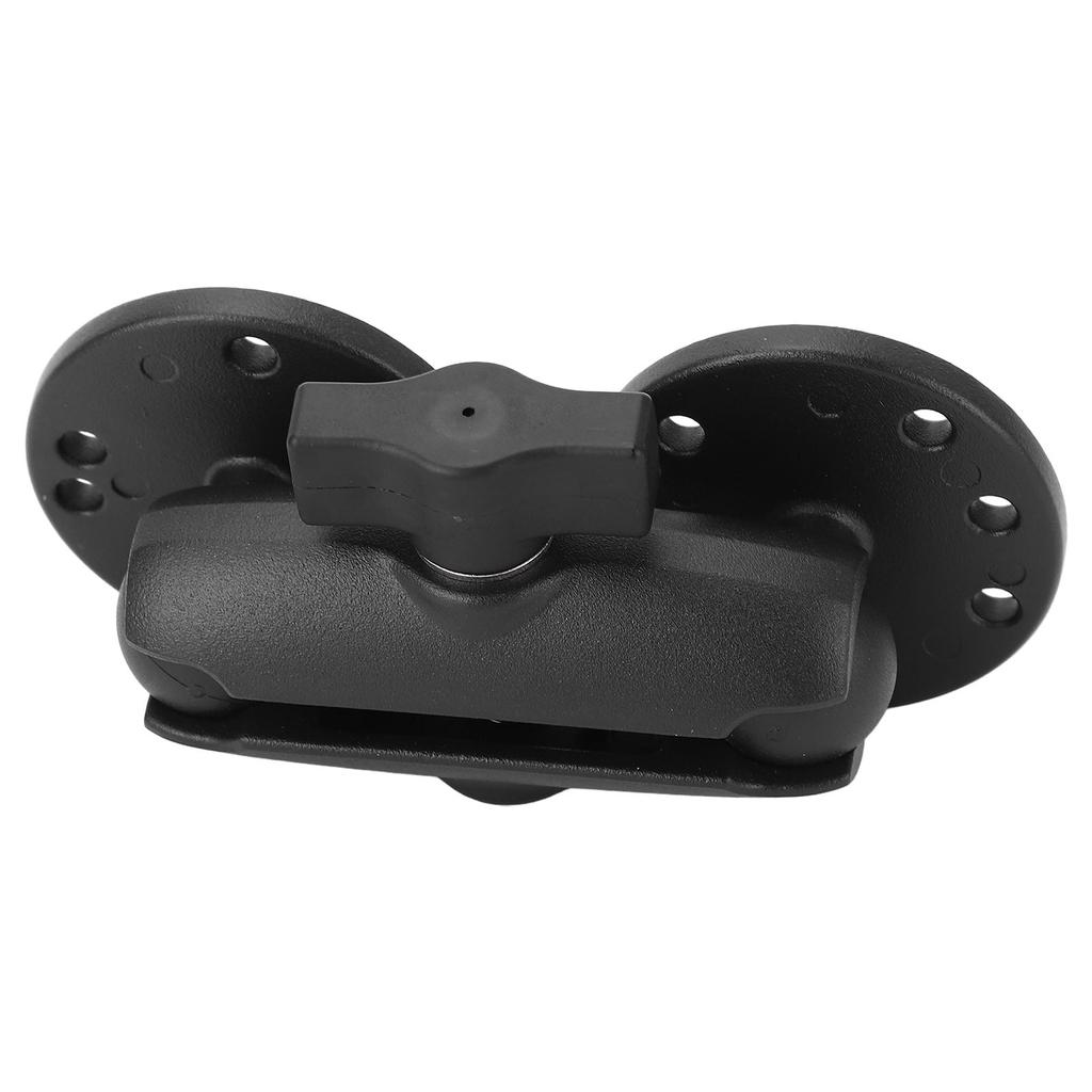 Support de détecteur de poissons en alliage d'aluminium avec double boule de 1 pouce et 2 plaques rondes AMPS de 3,5 pouces