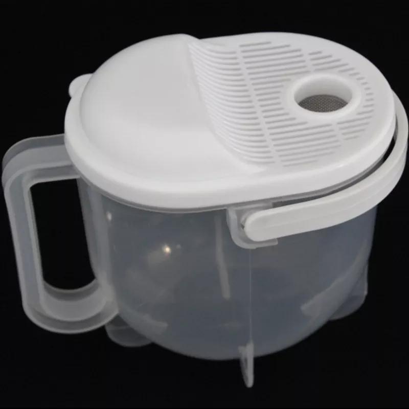 

1PC Convenient Kitchen Tools Plastic Cleaning Quick Wash The Rice Device Washing Rice of Multifunctional Washer Rice Washing білий