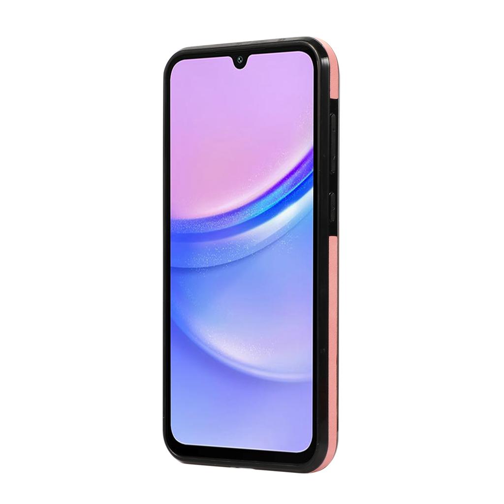 For Samsung Galaxy A17 5G/A26 5G Case Card Holder Kickstand Leather+TPU Phone Cover with Shoulder Strap