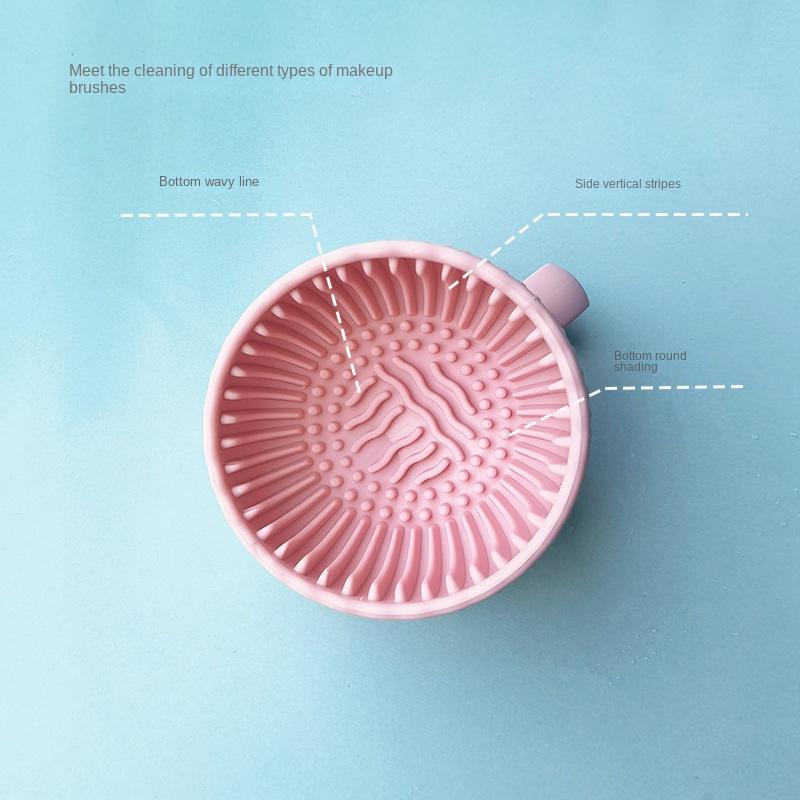 1Pc Silicone Small Meatballs Beauty Cleaning Tool Washing Dishes Portable Beauty Brush Cleaner Silicone Makeup Brush Washing Pad