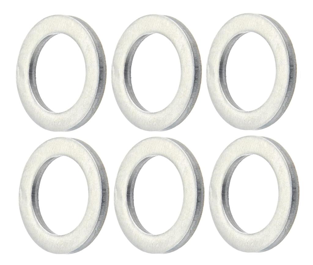Drain Gasket for Motorcycles, M0.5 x 0.8 x 0.8 x 0.8 x 0.08 x 0.08 T, Set of 6, 19-81912