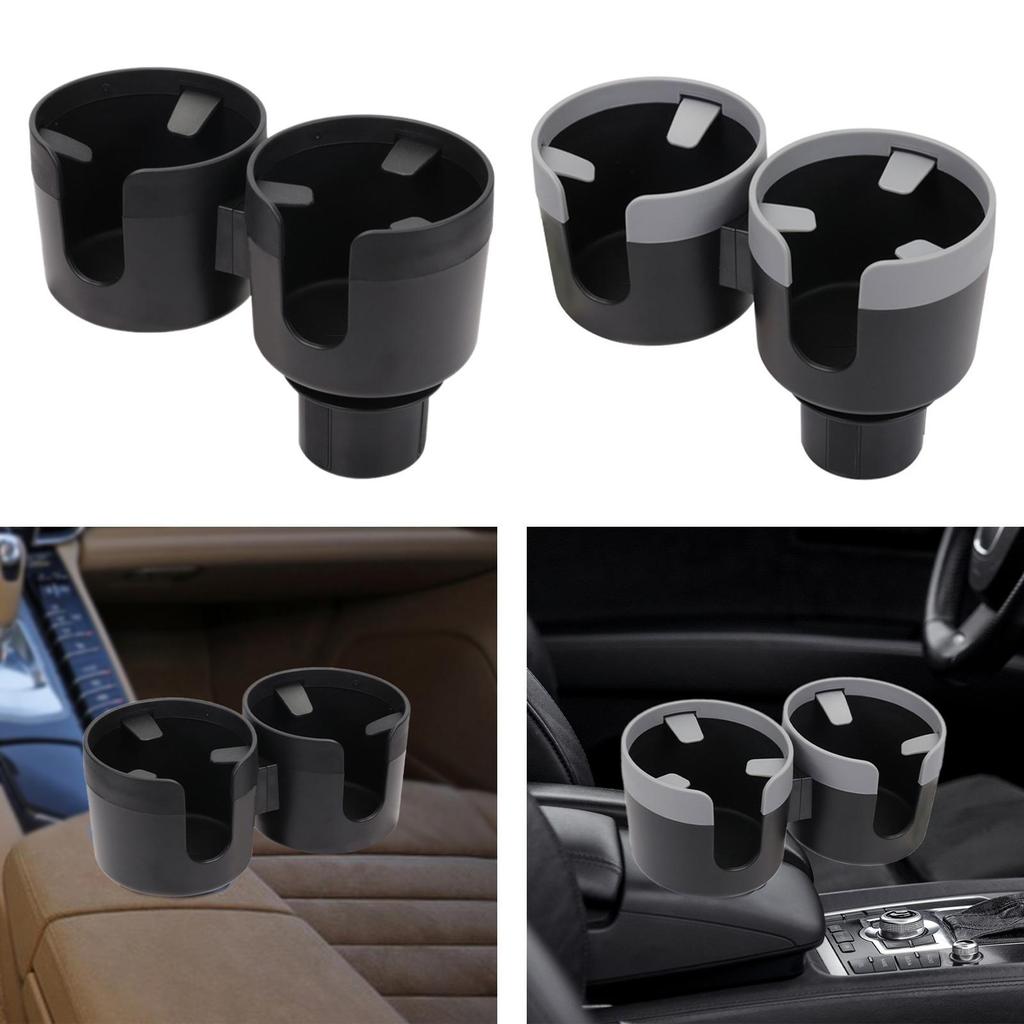 Dual Automotive Cup Holder Extender Removable Double Cup Holder Car Interior Organizer Drinks Holder for Truck Automotive RV